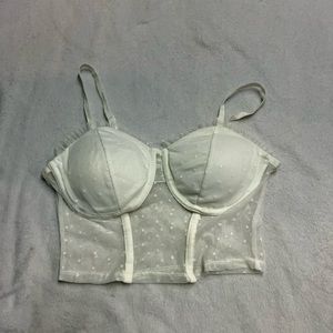 White Bozzolo Bralette top